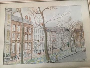 Stad in april 1976, gesigneerd beschikbaar voor biedingen