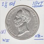 (E) mooie 21/2 gld 1847 zfr-  W II., Zilver, 2½ gulden, Ophalen of Verzenden, Koning Willem II