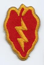 WO2 US 25th Infantry Division patch, Embleem of Badge, Amerika, Ophalen of Verzenden, Landmacht