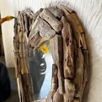 Hartjes spiegel drijfhouten lijst - 80 cm - Bij TTM Wonen, Huis en Inrichting, Woonaccessoires | Spiegels, TTM Wonen, Meubels – (Perzische) Tapijten en Woonaccessoires