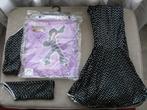 Jumpsuit & handschoentjes glitters mt 140,NIEUWStaat feest, Ophalen of Verzenden, Zo goed als nieuw, 134 t/m 140, Meisje