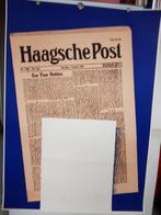 Poster voor het Haagsche Post Dagblad Krant Den Haag 1946, Verzenden, A1 t/m A3, Overige onderwerpen, Rechthoekig Staand