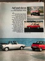 Test Fiat Bertone Ritmo,VW Golf, Talbot Samba Cabriolet,1983, Ophalen of Verzenden, Gelezen, Volkswagen