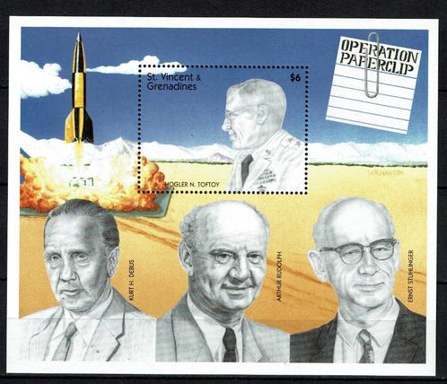 st vincent 1994 pf blok ruimtevaart space 2, Postzegels en Munten, Postzegels | Thematische zegels, Postfris, Overige thema's