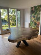 Unieke massieve boomstamtafel – 400 jaar oude Indiase boom, Huis en Inrichting, Tafels | Eettafels, Ophalen, Gebruikt, Overige vormen