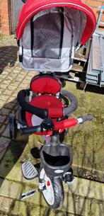 Kinderdriewieler met Duwstuur, (Rood), Ophalen of Verzenden, Nieuw, Duwstang