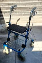 Blauwe inklapbare rollator., Ophalen, Zo goed als nieuw