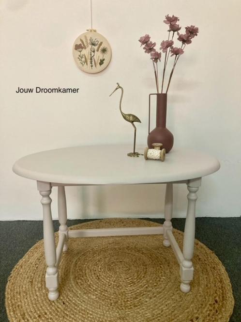 salontafel ovaal, Huis en Inrichting, Tafels | Salontafels, Gebruikt, Minder dan 50 cm, 50 tot 100 cm, 100 tot 150 cm, Ovaal, Eikenhout