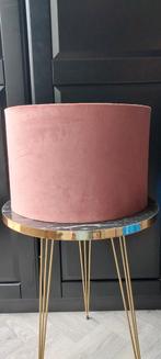 Nieuwe Light&Living Lampenkap Oud Roze Velvet, Huis en Inrichting, Lampen | Lampenkappen, Overige kleuren, 25 tot 50 cm, Rond