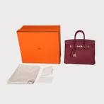 Hermès Birkin 25 Rouge Grenat GHW, Ophalen of Verzenden, Zo goed als nieuw, Rood, Handtas