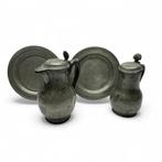 Lot antiek tin (4x), Antiek en Kunst, Antiek | Tin, Ophalen of Verzenden