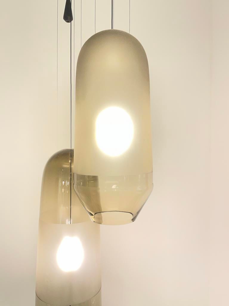 Dutch Design Van Tot  lampen set van 2 - Showroommodel, Ophalen of Verzenden, Nieuw, Glas, Minder dan 50 cm