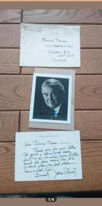 James Stewart Set: Brief, Envelop & Gesigneerde Foto, Ophalen, Zo goed als nieuw, Overige typen, Gesigneerd