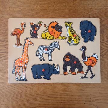 Vintage knopjespuzzel dieren beschikbaar voor biedingen