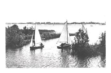 978668 Loosdrecht NH Zeilboot Nette oude kaart Onbeschreven beschikbaar voor biedingen