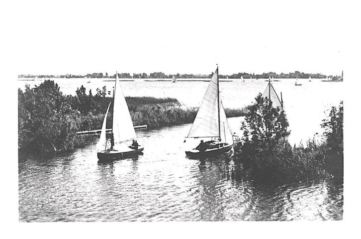 978668 Loosdrecht NH Zeilboot Nette oude kaart Onbeschreven, Verzamelen, Ansichtkaarten | Nederland, Ongelopen, Noord-Holland