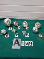 -	Kerstballen vintage retro glas, Diversen, Kerst, Ophalen of Verzenden