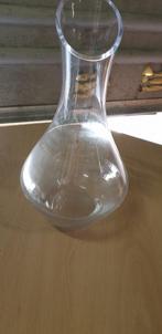 vaas van glas schuin toelopend, Huis en Inrichting, Woonaccessoires | Vazen, Ophalen of Verzenden, 'T Olde Gre-j, Info@toldegrej.nl