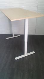 Bureau Zit/Sta 160x80 wit/ahorn, Verzenden, In hoogte verstelbaar, Zo goed als nieuw, Stabureau