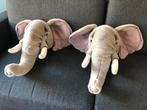 2x Olifant dierenkop voor aan de muur, Ophalen of Verzenden, Zo goed als nieuw, Wanddecoratie