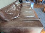 Leren bank, tweezits 215x105, goede staat, Ophalen, 100 tot 125 cm, Tweepersoons, Hout