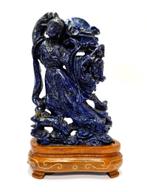 Lapis Lazuli beeld met sokkel., Ophalen of Verzenden, Zo goed als nieuw