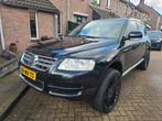 Volkswagen Touareg 3.2 V6 162KW 4MOTION AUT 2004 Zwart, Auto's, Automaat, Zwart, 3189 cc, Zwart