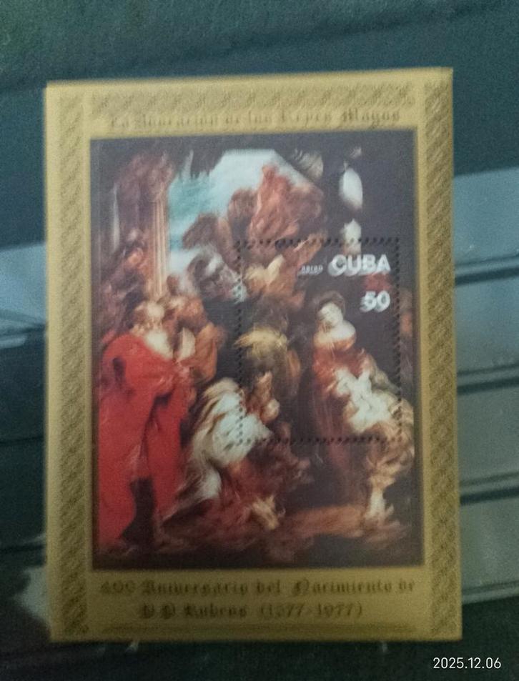 Cuba Postzegel - Rubens 400 Jaar, Antiek en Kunst, Kunst | Schilderijen | Klassiek, Ophalen of Verzenden