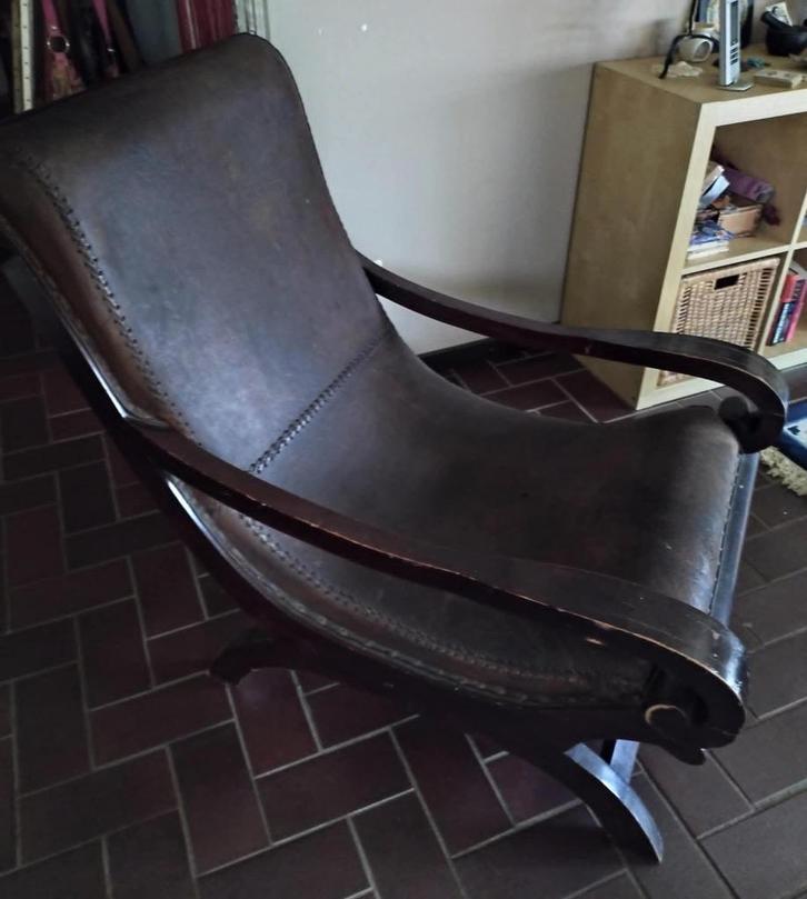 Campeche fauteuille, Antiek en Kunst, Antiek | Meubels | Stoelen en Banken, Ophalen