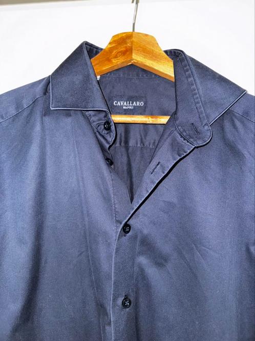 Cavallaro overhemd, Kleding | Heren, Overhemden, Zo goed als nieuw, Halswijdte 39/40 (M), Blauw, Ophalen of Verzenden