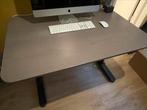 Ikea Bekant bureau 120x80cm grijs, Ophalen, In hoogte verstelbaar, Gebruikt