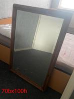 Mooie spiegel met houten lijst, Huis en Inrichting, Woonaccessoires | Spiegels, Ophalen, Rechthoekig, 50 tot 75 cm, 100 tot 150 cm