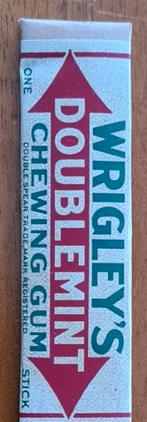 Origineel WWII plakje Wrigley's kauwgum, Verzamelen, Ophalen of Verzenden, Overige soorten, Amerika, Overige typen