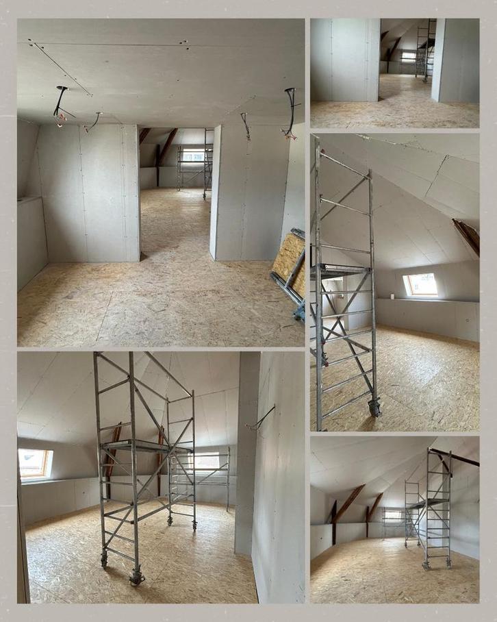 Gyproc, tegelwerken, electriciteit all in one, Doe-het-zelf en Verbouw, Hout en Planken, Nieuw, Overige houtsoorten, Minder dan 200 cm