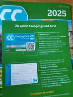 Camping card 2025 nieuw kortingskaart op campings acsi, Ophalen of Verzenden, Nieuw