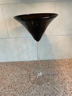 Middelgrote Martini zwarte glazen glas., Overige typen, Ophalen of Verzenden, Zo goed als nieuw