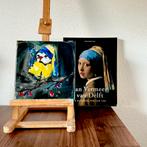 Meisje met de parel ~ kleintje kunst ~ atelier ~ vogel, Ophalen of Verzenden, Nieuw, Schilderij
