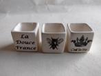 Vierkante bloempot met diverse Franse tekst / deco erop, Ophalen, Nieuw, Gebruiksvoorwerp