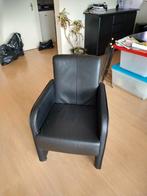 3 Leren eetkamerstoelen met Wieltjes, Ophalen, Gebruikt, Minder dan 75 cm, 50 tot 75 cm