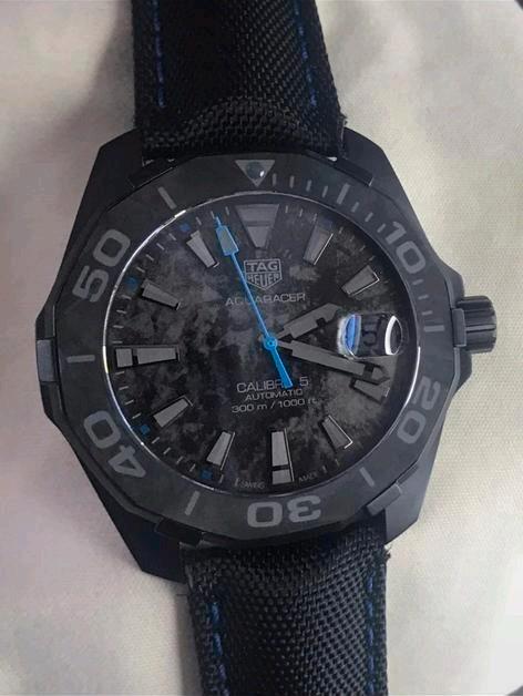 Tag Heuer Aquaracer Calibre 5 automatic Carbon horloge watch, Sieraden, Tassen en Uiterlijk, Horloges | Heren, Zo goed als nieuw