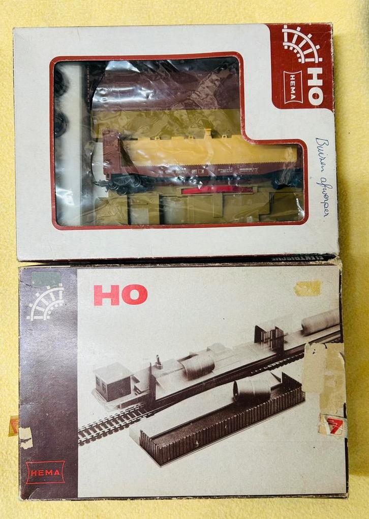 Hema HO /Lima: 2 x losinstallatie, Hobby en Vrije tijd, Modeltreinen | H0, Gebruikt, Brug, Tunnel of Gebouw, Gelijkstroom, Lima