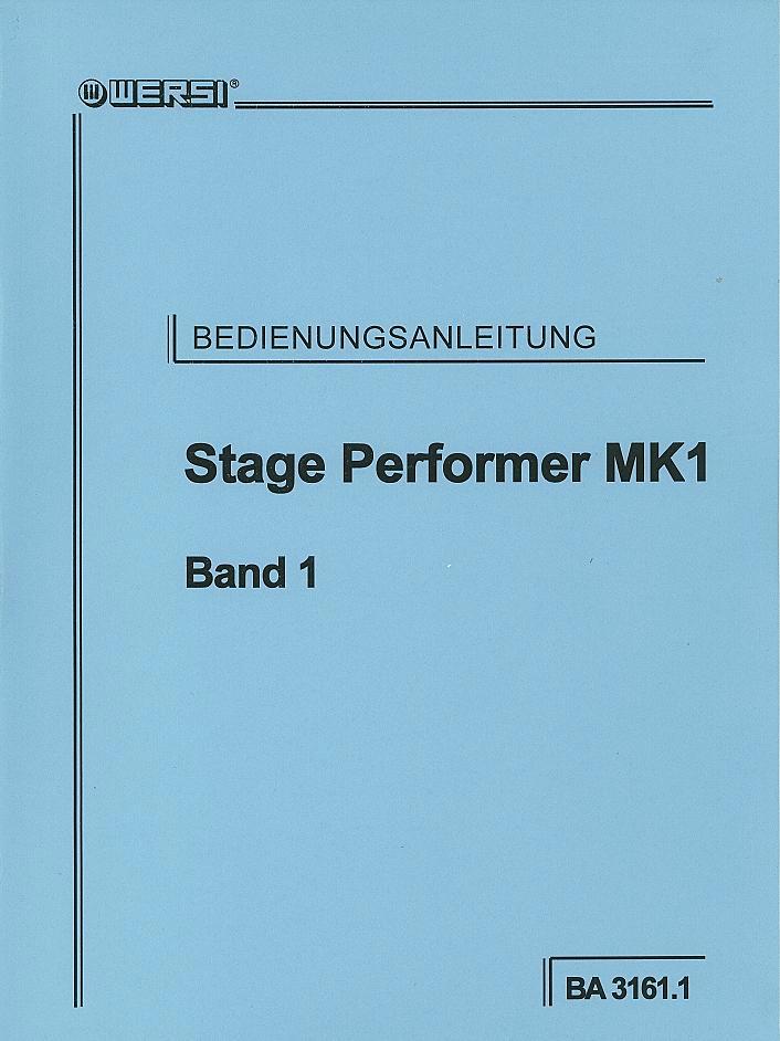 "GRATIS" Handleiding Wersi Stage Performer MK1 (Download), Muziek en Instrumenten, Orgels, Nieuw, Orgel, 2 klavieren, Ophalen