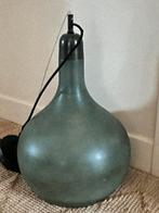 Groene glazen hanglamp van Kwantum - 30cm, Huis en Inrichting, Lampen | Hanglampen, Ophalen, Gebruikt, Glas, Minder dan 50 cm