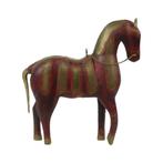Vintage Houten Marwari Paard Koper Messing Beeld Sculptuur, Ophalen of Verzenden, Gebruikt, Dier