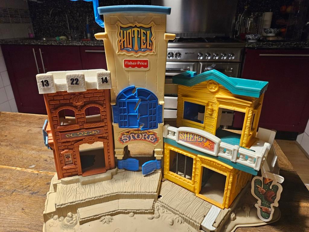 Fisher Price Western Stad Speelset, Ophalen, Gebruikt, Speelset