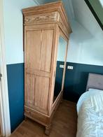 Mooie antieke kledingkast hang/leg, Gebruikt, 100 tot 150 cm, Met hangruimte, 150 tot 200 cm