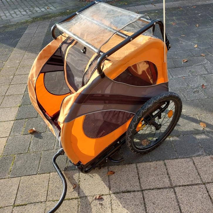 Doggyride Oranje Hondenfietskar - Inklapbaar, Dieren en Toebehoren, Honden-accessoires, Gebruikt, Ophalen