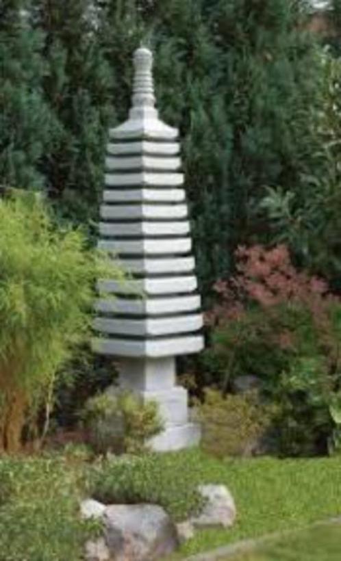 pagodes van graniet, Tuin en Terras, Tuinbeelden, Zo goed als nieuw, Overige typen, Steen, Ophalen of Verzenden