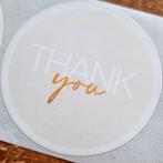 Sluitstickers thank you stickers bedankt etiketten met tekst, Verzenden, Nieuw, Meerdere stickers