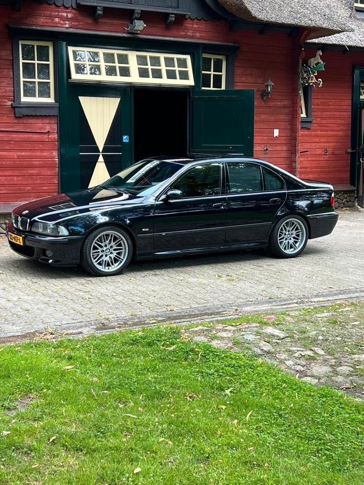 BMW E39 M5 1999 Zwart, Auto's, BMW, Particulier, 5-Serie, ABS, Airbags, Airconditioning, Alarm, Boordcomputer, Centrale vergrendeling